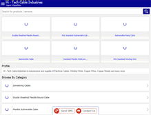 Tablet Screenshot of hitechcableindustries.com